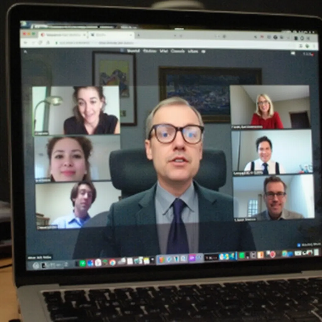 Alumnos participando en clase online